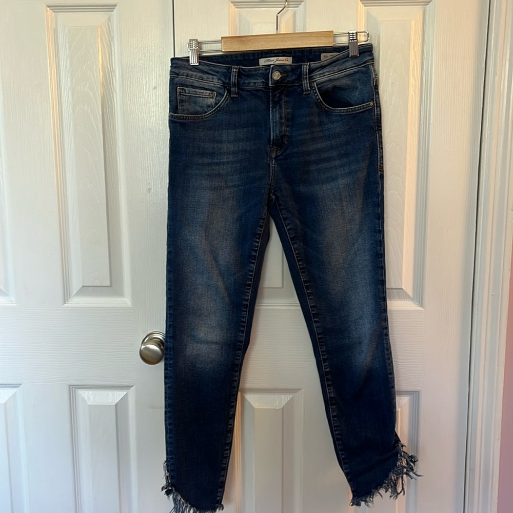mavi high rise skinny jeans tess size 29 Cropped